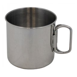 Cana inox 450 ml, cu maner pliabil