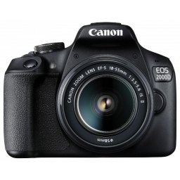 Camera foto CANON EOS-2000D kit,ob EF-S 18-55mm f/3.5-5.6 IS II 24.1MP,3.0" TFT fixed DIGIC 4+,ISO 100-6400,FullHD movies, HDMI mini,USB,WI-FI, Li-ion LP-E10 "2728C028AA" (timbru verde 1.2 lei)