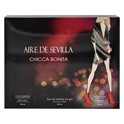 Caseta Cadou, Aire de Sevilla, EDT 100 ml, Cr100 ml, Gel de Dus 100 ml Chicca Bonita