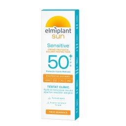 Crema de Fata Pentru Protectie Solara pentru Ten Sensibil SPF 50+, Elmiplant Sun, 50 ml