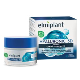 Crema Antirid de Noapte, Elmiplant, Hyaluronic, 50 ml