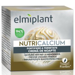 Crema de Noapte, Elmiplant, NutriCalcium Fortifiere si Fermitate, 50 ml