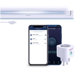 A kit consisting of PEHPL10 Smart Power Plug and PELUV01 UV lamp. Used to desinfect working and residential premises with remote control from Perenio Lite application