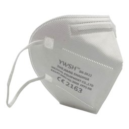 Set 35 bucati Masca de protectie faciala, Flippy®️, de unica folosinta, FFP2 CE 2163, 5 straturi, nesterila, ambalaj individual, Alb