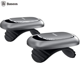 CARLIG auto Baseus Beetle, aluminiu, adeziv 3M, suporta max 2 kg, argintiu, "ACGGJK-0G" - 6953156227743