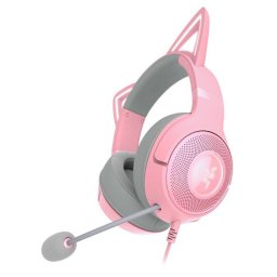 CASTI Razer - gaming Kraken Kitty V2 - Quartz Ed "RZ04-04730200-R3M1" (timbru verde 0.8 lei)