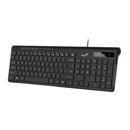 TASTATURA GENIUS USB, 104 taste (chocolate style), black, "SLIMSTAR 230II" "31310048400" (timbru verde 0.8 lei)