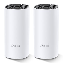 MESH TP-LINK, wireless, router AC1200, pt interior, 1200 Mbps, port LAN, WAN, 2.4 GHz | 5 GHz, antena interna x 2, standard 802.11ac, "Deco M4(2-pack)" (timbru verde 2.00 lei)