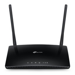 ROUTER TP-LINK wireless. 4G LTE (desktop), 750Mbps, 3 porturi 10/100Mbps + 1 WAN/LAN, AC750, Dual Band slot SIM 4G LTE "Archer MR200" (timbru verde 0.8 lei)