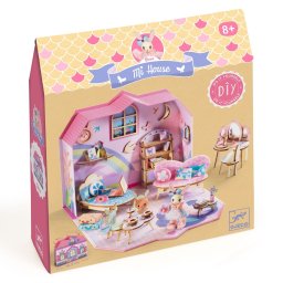 Casuta miniaturala de asamblat si colorat Rosie, Djeco