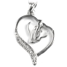 Pandantiv, Jolie Silver, Argint 925, Model Horses in Love, 16 x 20 mm, 1.5 g