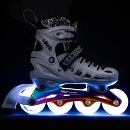 Role Reglabile 4in1 Nils Extreme LED NH10905-Alb curcubeu