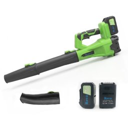 Suflanta pentru frunze cu acumulator Rovo BF811, 6 niveluri de viteza, 2 acumulatori, 21V, 4.0Ah, viteza 209 km h, 650CFM
