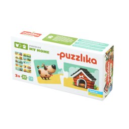 Puzzle pentru copii, 2 Ani+, Puzzlika - Casuta animalelor