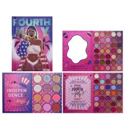 Trusa de Machiaj Profesionala Kevin&Coco Cool Girl Book, 82 Culori, Paleta All-in-One pentru Ochi si Fata, Farduri Mate, Sidefate si Glitter, Blush si Iluminatoare, Pigmentare Intensa, 16 x 21.5 x 2.5 cm