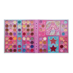Paleta de Machiaj Profesionala KEVIN & COCO Mermaids, 86 Culori, Trusa Completa pentru Ochi si Fata, Farduri Mate, Sidefate si Glitter, Blush, Iluminator si Contur, Pigmentare Intensa, 23.5 x 25 x 2.1 cm, Multicolor