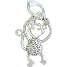 Pandantiv din Argint 925 Jolie Silver, Model Maimuta, 25 x 14 mm, 1.2 g