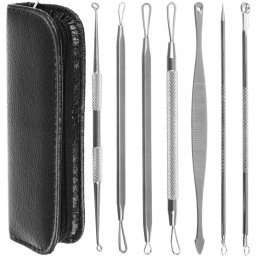 Set trusa cu 7 pensete profesionale cu 2 capete pentru extractie puncte negre Iso Trade MY45012