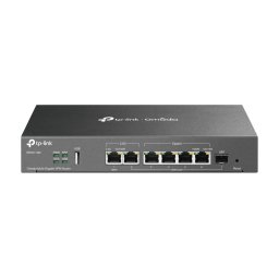 ROUTER TP-LINK wired Gigabit, 1 Gigabit 2.5G WAN, 1× Gigabit SFP WAN/LAN, 1 Gigabit 2.5G LAN + 4 Changeable Gigabit WAN/LAN Ports, 1× USB 2.0, tehnologie VPN "ER707-M2" (timbru verde 0.8 lei)