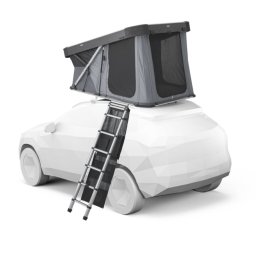 Cort auto cu prindere pe plafon, Thule, Widesky, pentru 2 persoane, Ashland Grey