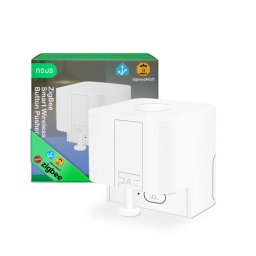 Buton Smart Wireless NOUS C2 Zigbee, dispozitiv automat de apasare butoane, control aplicatie, compatibil Alexa Google Assistant