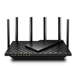 ROUTER TP-LINK wireless 5400Mbps,1 x WAN Gigabit, 4 porturi Gigabit, 1 x USB 3.0, 2.4 Ghz/5 Ghz dual band, 6 antene externe, WI-FI 6 "Archer AX73" (timbru verde 0.8 lei)