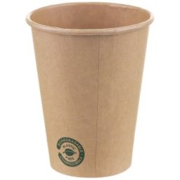 Pahare Biodegradabile Compostabile Carton Bio Kraft, 360 ml, 50 Bucati