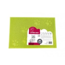 Covoras pentru Litiera Pisici, Labuta Footprint, M-Pets, 30 x 40 cm, Verde