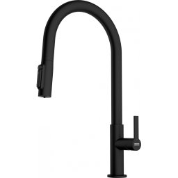 120.0730.911 Baterie bucatarie 3 cai Franke Maris Clear Water cu dus extractibil Matte Black