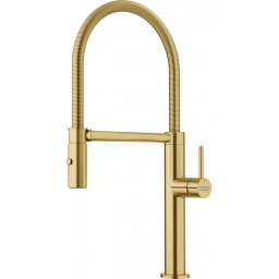 115.0741.723 Baterie bucatarie Franke Pescara Semi Pro cu pipa flexibila, Gold