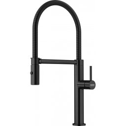 115.0741.721 Baterie bucatarie Franke Pescara Semi Pro cu pipa flexibila, Industrial Black
