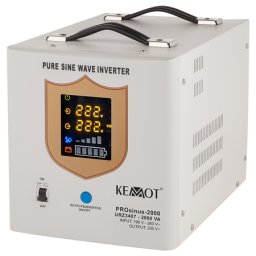 UPS pentru centrala termica Kemot 2000VA/1200W, sinus pur, 12V, cu afisaj LED