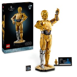 LEGO Star Wars C-3PO, figurina de colectie construibila, 1138 piese