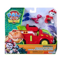 Patrula Catelusilor Dino - Vehicul de pompieri Marshall cu figurina, 15 cm