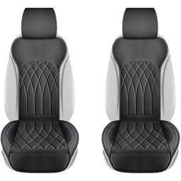 Set 2 huse scaune auto universale RoGroup, piele PU, impermeabile, negre