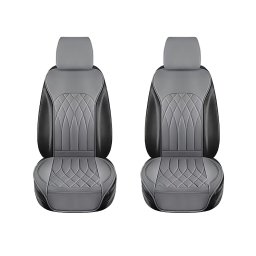 Set 2 huse scaune auto universale RoGroup din piele PU, gri, impermeabile