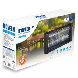 Lampa electrica anti-insecte Noveen Insect killer lamp, 2 x UV (30 W), 4000 V, IKN30 Black