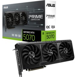 Placa video ASUS nVidia GeForce RTX 5070 PRIME OC 12 GB 90YV0M10-M0NA00, GDDR7, 192 bit