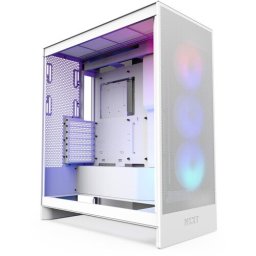 Carcasa PC NZXT H7 Flow RGB (2024), Matte White