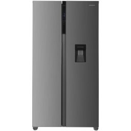 Frigider Side by Side HEINNER HSBS-HM439NFINVXWDD, 439L, No Frost, Inverter, Dozator apă, Clasa D, Black
