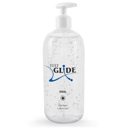 Just Glide Anal 500 ml Lubrifiant pe Bază de Apă pentru Sex Anal - Transparent , 500 ml