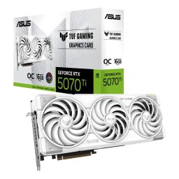 ASUS TUF-RTX5070TI-O16G-WHITE-GAMING TUF Gaming White OC GeForce RTX 5070 Ti 16GB GDDR7 DLSS4