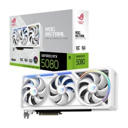 ASUS ROG-ASTRAL-RTX5080-O16G-WHITE ROG Astral White OC GeForce RTX 5080 16GB GDDR7 DLSS4