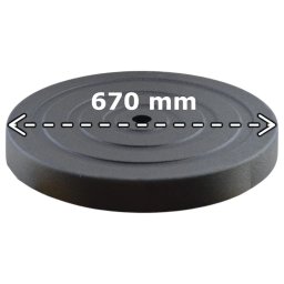 Capac mascare, plastic, 67 cm, boilere Eldom, montaj pardoseala,