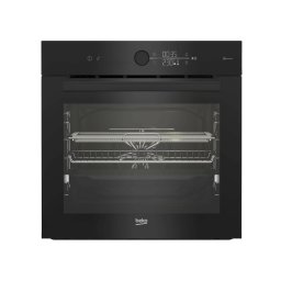 RESIGILAT - Cuptor incorporabil BEKO BBIMA17410BMPW, Electric, 72 l, Autocuratare pirolitica, AirFry, AEROperfect, SteamShine Cleaning, Wi-Fi, Booster, LED display touch control, Clasa A+, Negru