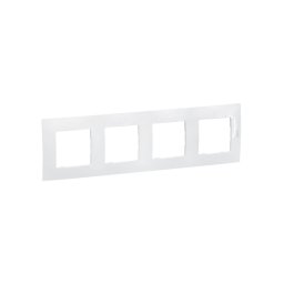 Legrand - Ramă pentru 4 posturi NILOE albă