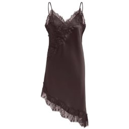 ONLY Rochie Onlindona Strap Satin Lace 15382051 19-1109 TCX chocolate torte