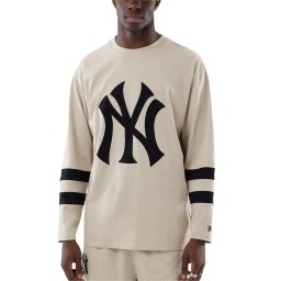 NEW ERA Bluză Mlb Oversized Neyyan Stn 60897435 270 light beige