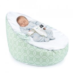 Fotoliu pentru bebelusi cu ham de siguranta baby bean bed (culoare: gri)