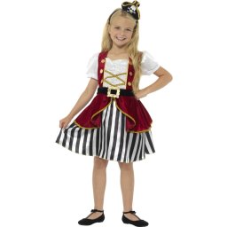 Costum pirat fete deluxe - 7 - 8 ani / 134 cm